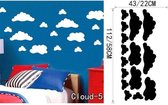 3D Sticker Decoratie Mooi Cloud Muurtattoo Wolken Sticker - Kid Slaapkamer Wanddecoratie Babykamer Decal Muurschildering DIY Home Decor Vinyl - Cloud5 / Small