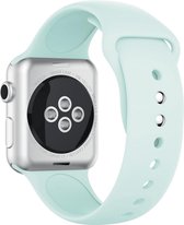 Siliconen Bandje|Geschikt voor Apple Watch 1 / 2 / 3 / 4 / 5 - 42MM / 44MM |Soft Blue / Turquoise| Premium kwaliteit | TrendParts