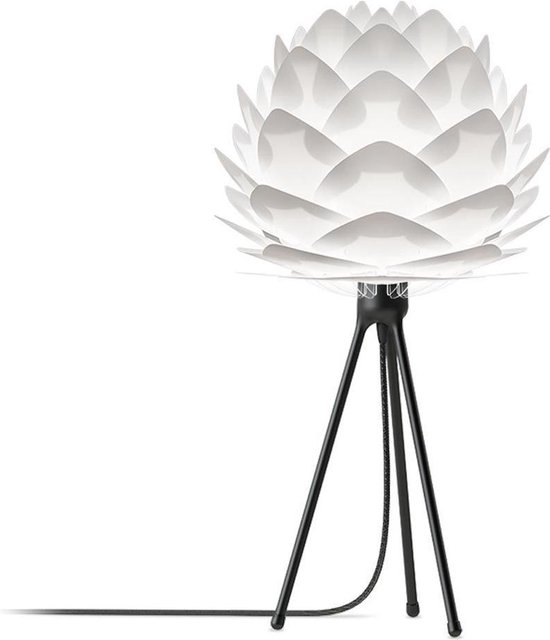 Umage Silvia Mini Tafellamp - Ø35 cm - Wit - incl. zwarte voet