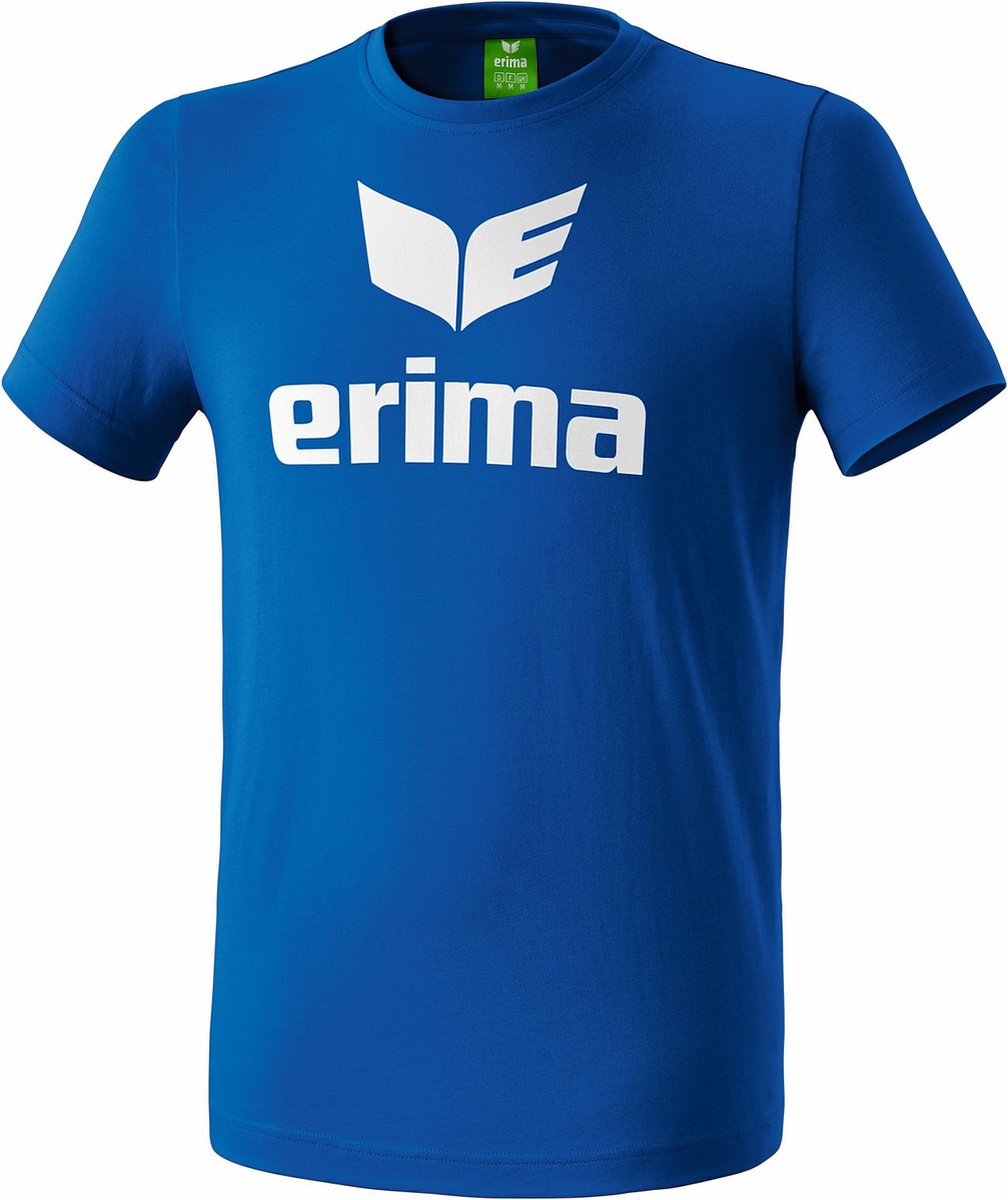 Erima Promo T-Shirt Heren - Royal / Wit | Maat: M