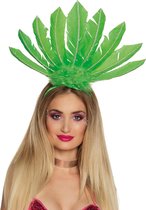 Boland - Groene Braziliaanse haarband voor vrouwen - Accessoires > Haar accessoire