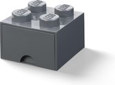 Bol.com Opbergdoos LEGO-blokje met lade 57 liter Grijs - Polypropyleen - LEGO aanbieding