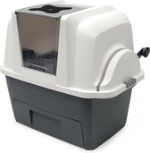 Cat it smart sift kattentoilet incl 4 afvalzakken Antraciet/wit