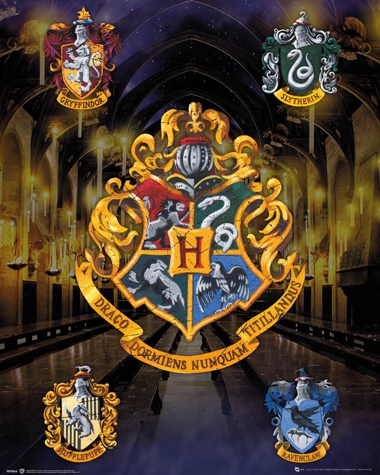 Harry Potter - Mini Poster 40X50 - House Crests