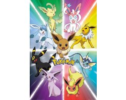 foto van Pokémon Eevee Evolution Unisex Poster - meerkleurig - Standard