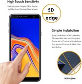 Volledige dekking Screenprotector Glas - Tempered Glass Screen Protector Geschikt voor: Samsung Galaxy J4 Plus 2018  - 3x