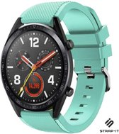 Siliconen Smartwatch bandje - Geschikt voor  Huawei Watch GT / GT 2 siliconen bandje - aqua - 42mm - Strap-it Horlogeband / Polsband / Armband