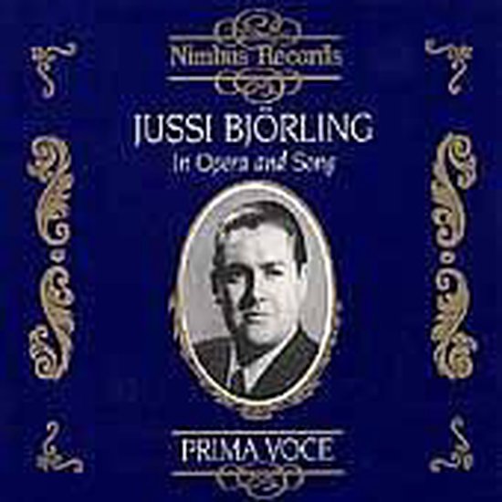 Jussi Björling In Opera and Song, Jussi Bjorling CD (album) Muziek