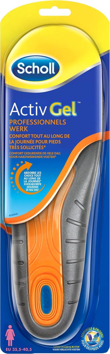 Scholl ActivGel Werk Inlegzolen – Vrouw – Maat 35,5 - 40,5 – 1 Paar