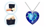 CHARO Cadeau Voor Vrouw - Swarovski - Ketting - Blauw - Zilver