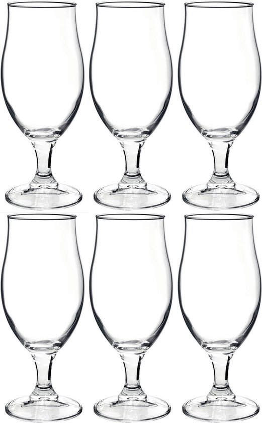 18x Stuks luxe bierglazen speciaalbier 375 ml - Bierglazen - Glazen voor speciaalbier