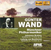 Münchner Philharmoniker, Günther Wand - Brahms: Symphony No.1/Beethoven: Symphony No.1 (CD)