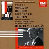 Verdi: Requiem;  Bruckner: Te Deum / Karajan, Rysanek, et al