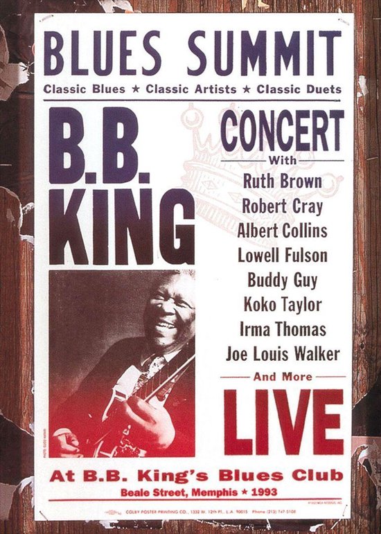 Cover van de film 'BB King - Blues Summit Concert'
