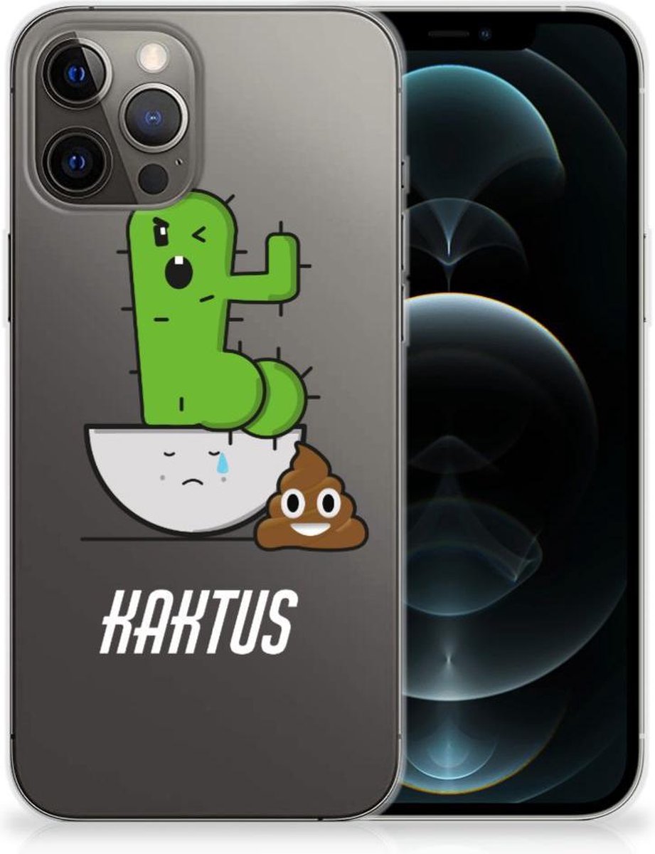 iPhone 12 Pro Max Telefoonhoesje met Naam Cactus Poo