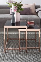 Pippa Design set van 2 trendy salontafels - zwart en koper