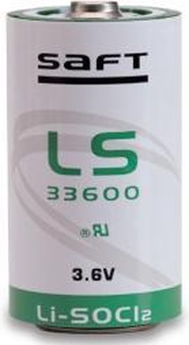 Saft LS33600 Lithium D Cell 3.6v 17000mAh