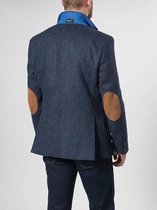 Harris Tweed Jacket Blauw Visgraat 610 - 46