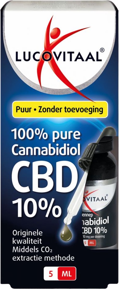 Bol.com Lucovitaal CBD Cannabidiol olie 10% Supplement - 5 ml aanbieding