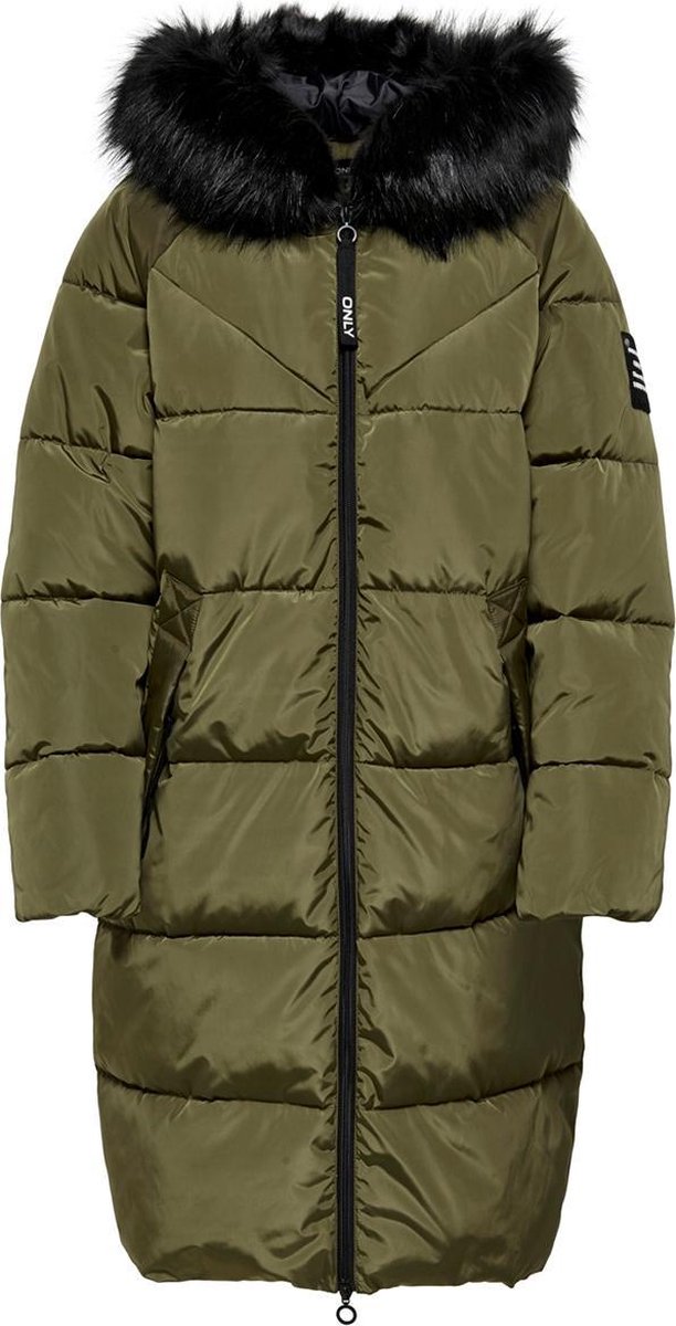 onlymonica plain long puffer coat