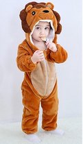 Budino Baby Romper Pyjama Onesie Leeuw - Bruin - maat 80