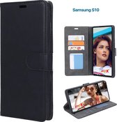 EmpX Telefoonhoesje - Book Case - Geschikt Voor Samsung Galaxy S10 - Zwart