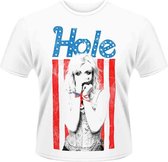 Hole Heren Tshirt -XL- Flag Photo Wit