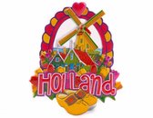 Magneet Polystone Dorp Klompen Holland - Souvenir