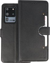 KAIYUE - Luxe Portemonnee Hoesje - Pasjeshouder Telefoonhoesje - Wallet Case - Geschikt voor Samsung Galaxy S20 Ultra - Zwart