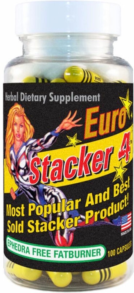 Stacker 4 - Fat Burner -Vetverbrander - 100 Capsules - Stacker 2