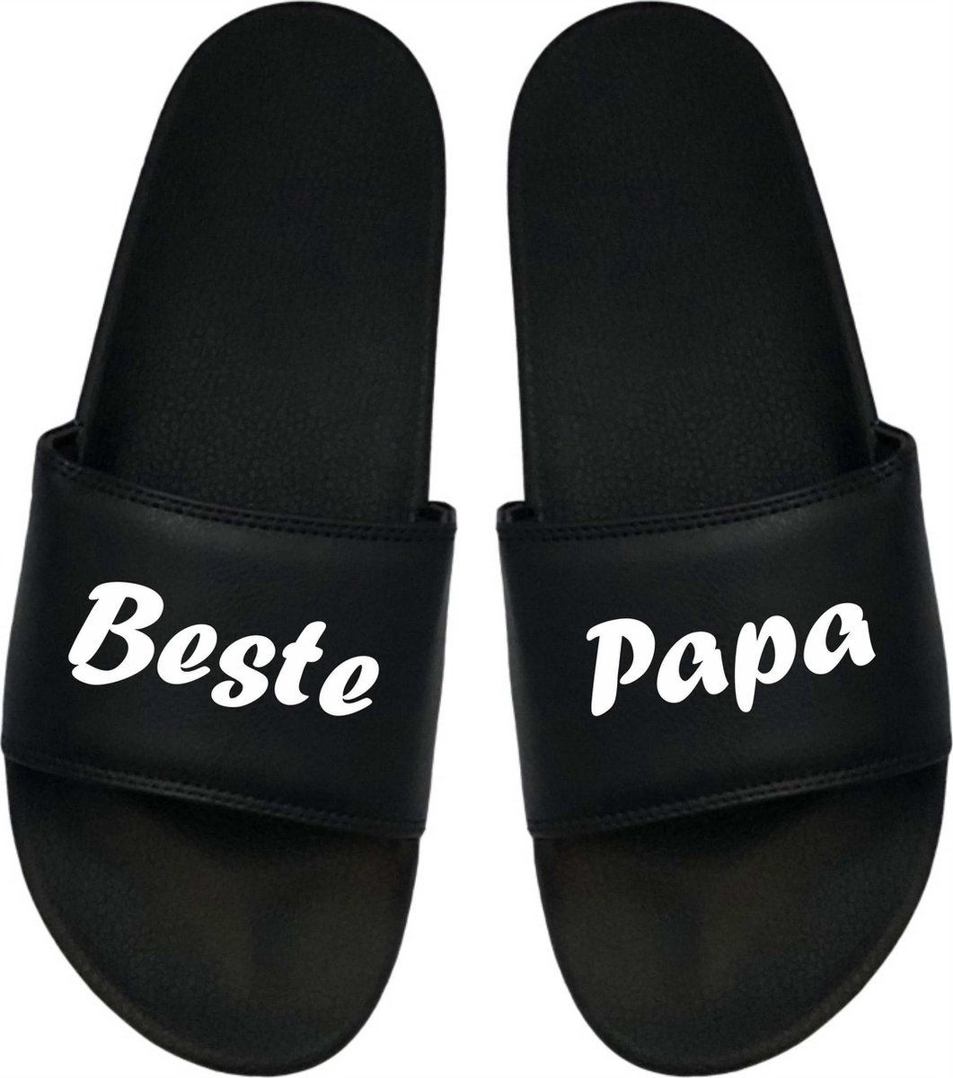 Cadeau Kerst - Cadeau Kerstmis - Cadeau Vader - Cadeau Vaderdag - Papa Badslippers- Badslippers Heren - Cadeau Badslippers 41