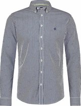 Overhemd Regular Fit Print Blauw (MC14-0106-1 - PepperStripe)