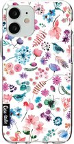 Casetastic Apple iPhone 12 Mini Hoesje - Softcover Hoesje met Design - Flowers Wild Nature Print