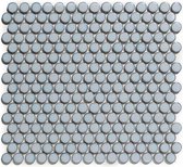 0,93m² -Mozaiek Coins Venice Blauw Grijs met rand