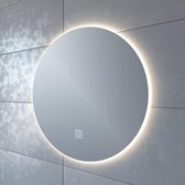 Adema Circle badkamerspiegel rond diameter 60cm met indirecte LED verlichting met spiegelverwarming en touch schakelaar