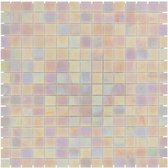 1,04m² - Mozaiek Tegels - Amsterdam Vierkant Licht Roze 2x2