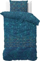 Sleeptime Santox - Dekbedovertrek - Eenpersoons - 140x200/220 + 1 kussensloop 60x70 - Blauw