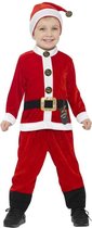 Smiffy's - Kerst & Oud & Nieuw Kostuum - Kleine Noordpool Kerstman - Jongen - Rood - Maat 116 - Kerst - Verkleedkleding