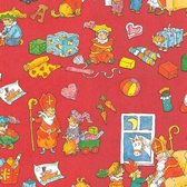 Cadeaupapier inpakpapier geschenkpapier rol Sint Silver 50 centimeter x 200 meter