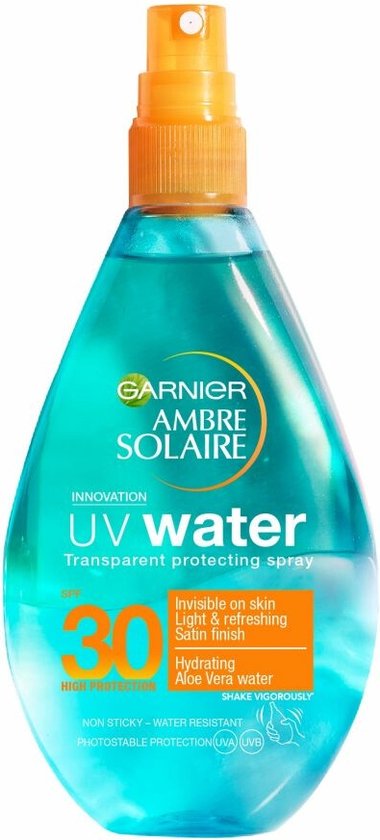 Garnier Ambre Solaire UV Water SPF 30 Zonnebrandspray - 150 ml - Transparante Spray