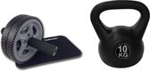 Tunturi - Duoset - Trainingswiel - Met Kniemat - Kettlebell 10 kg