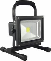 LED Bouwlamp - 20 Watt  - Oplaadbaar - Werktijd 8 Uur -  Koel Wit