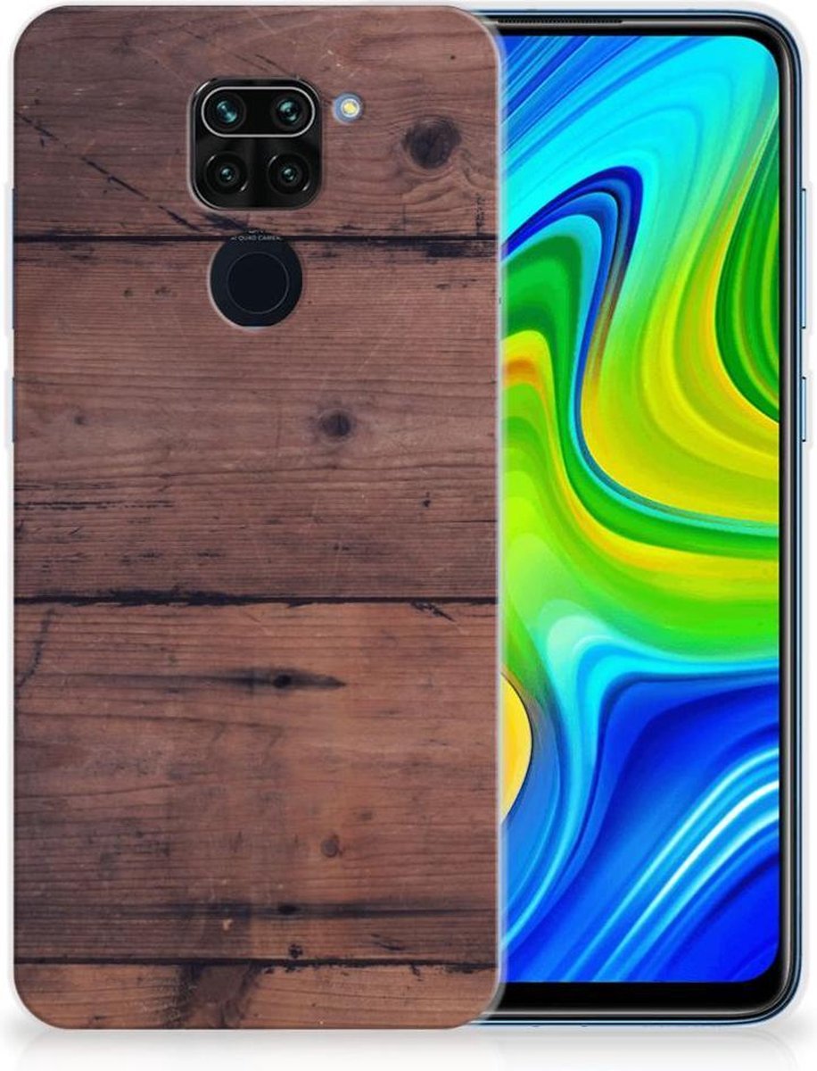 Xiaomi Redmi Note9 Bumper Hoesje Old Wood