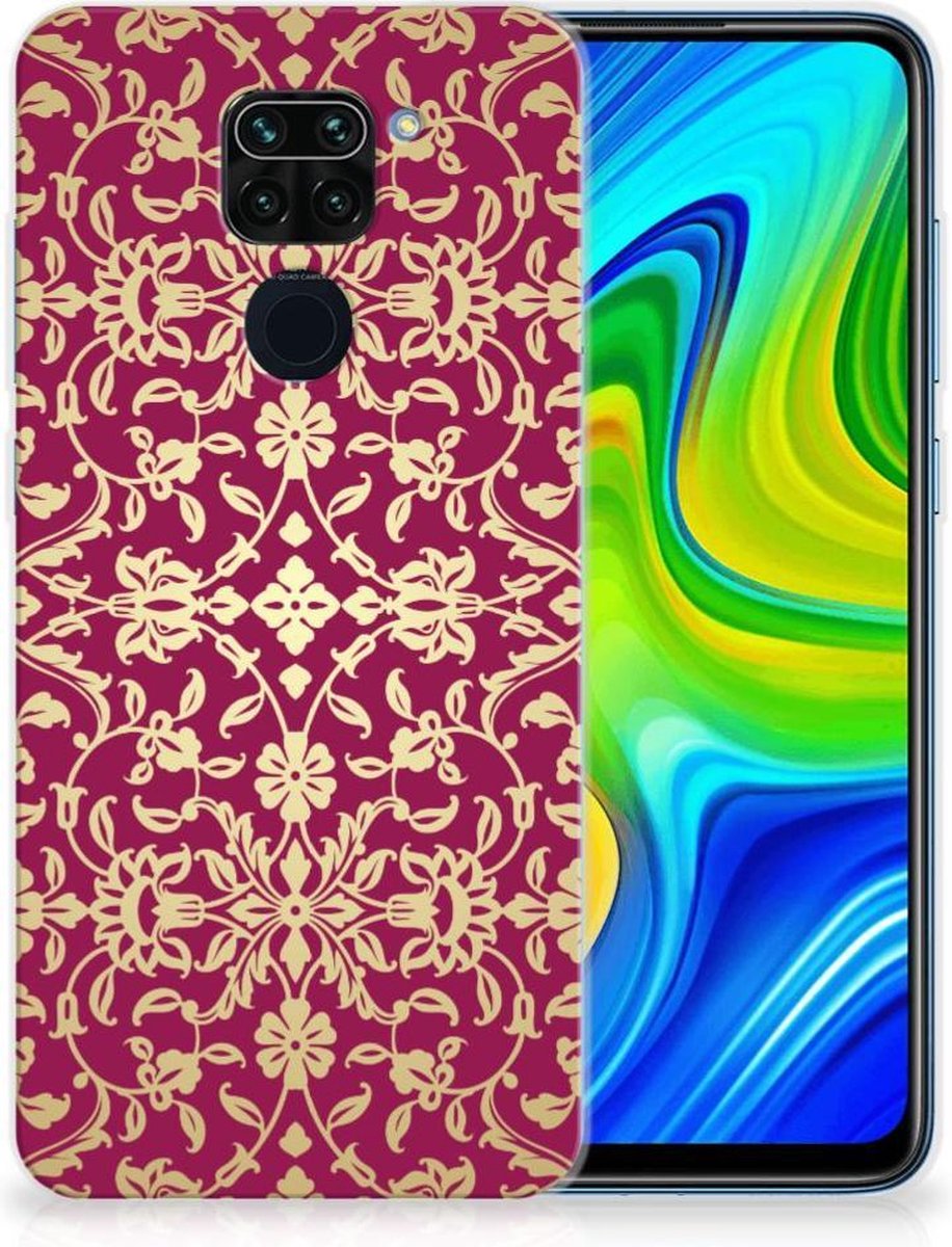 Back Cover voor Siliconen Hoesje Xiaomi Redmi Note9 Barok Pink