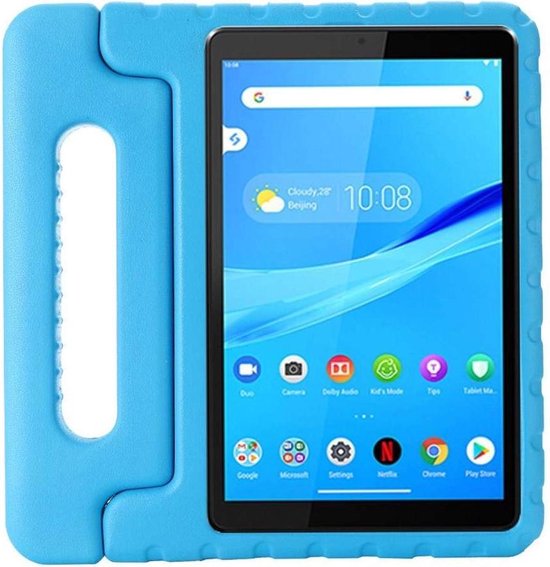Anekdote helemaal Prooi Lenovo Tab M8 FHD Kinder Tablet Hoes hoesje - Just in Case - Effen Blauw -  EVA-foam | bol.com