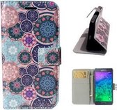 Samsung G850F Alpha Hoesje Wallet Case Mozaiek Cirkels