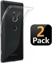 Sony Xperia XZ2 Hoesje Siliconen Transparant 2 STUKS