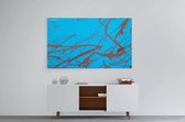 Schilderij - Blue abstract art — 90x60 cm