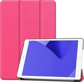 Hoes Geschikt voor iPad 10.2 2020 Hoes Luxe Hoesje Book Case - Hoesje Geschikt voor iPad 8 Hoes Cover - Roze