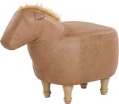 Beliani HORSE - Hocker - beige - kunstleer